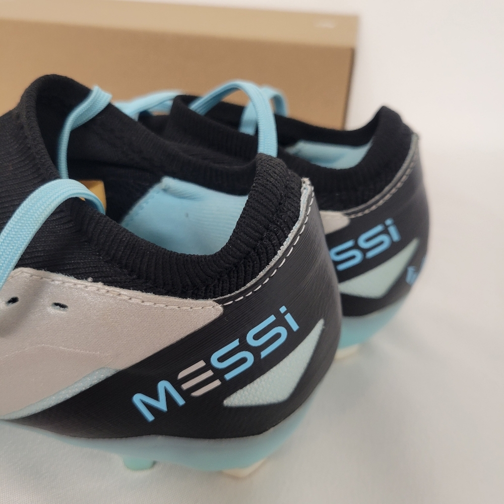 adidas X Crazyfast Messi.3 FG Firm Ground Men's Soccer Cleats Silver Blue IE4078 - Picture 8 of 11